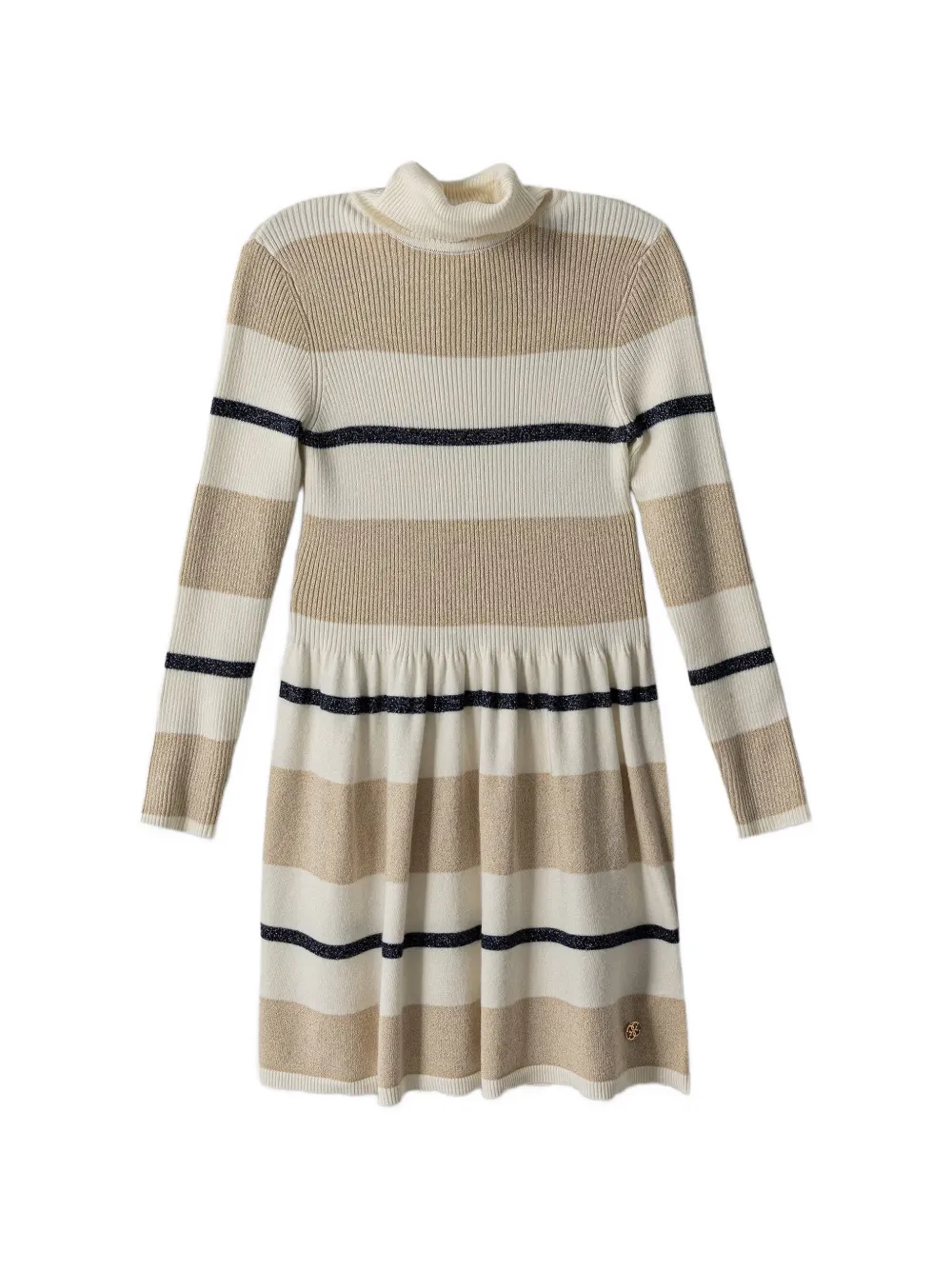 guess kids striped roll-neck dress - Toni neutri