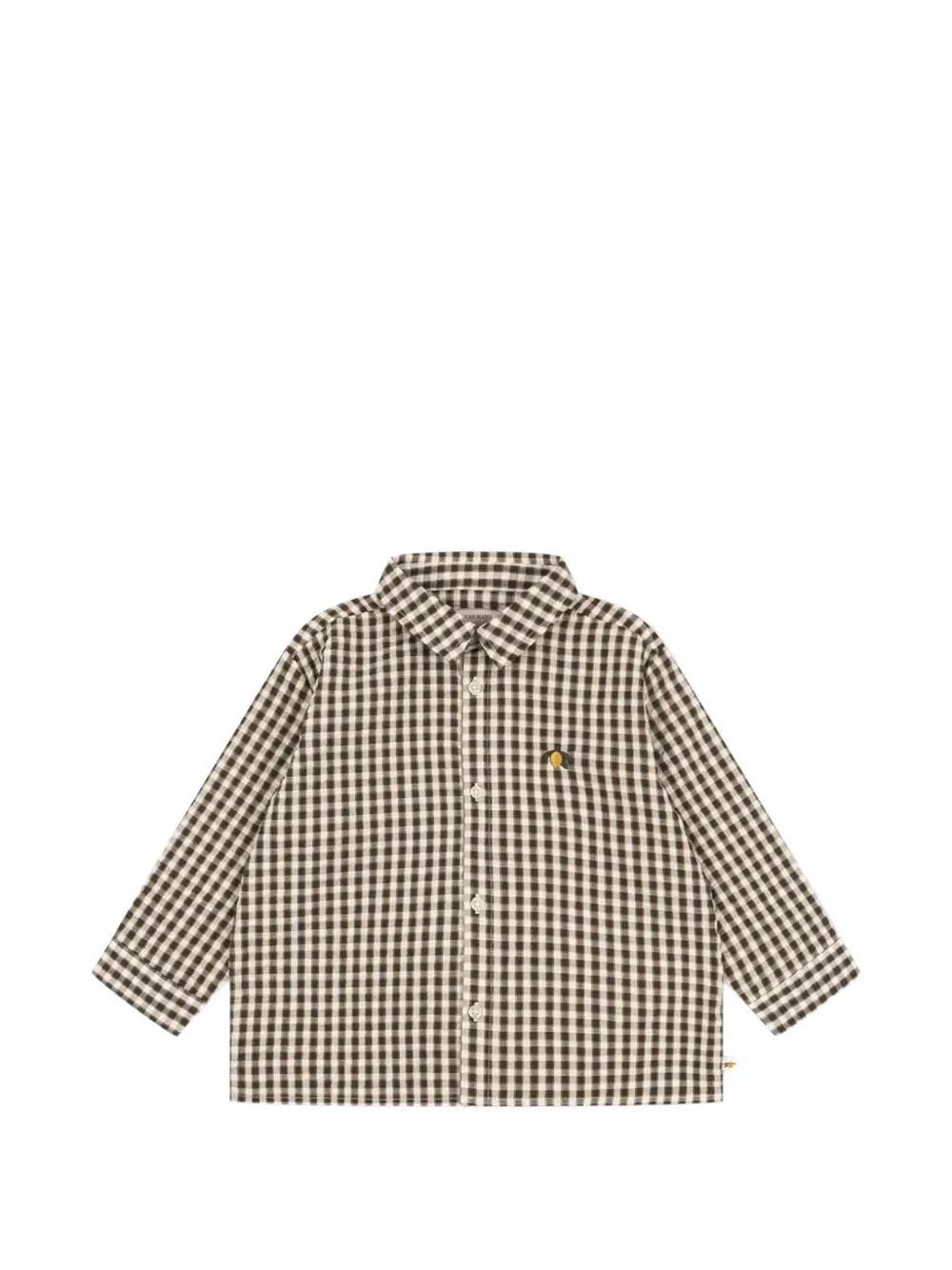 Konges Sløjd chemise brodée à carreaux vichy Kim - Marron Konges Sløjd chemise brodée à carreaux vichy Kim - Marron