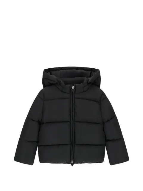 guess kids logo-embellished hooded jacket