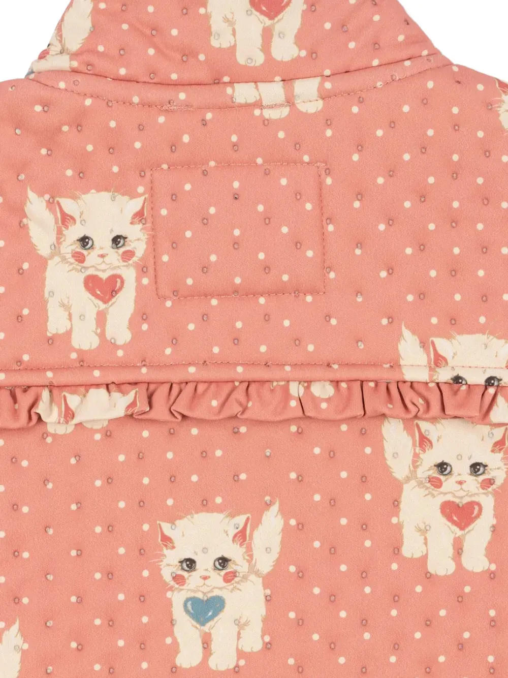 Konges Sløjd Gewatteerd jack met katten-print Roze
