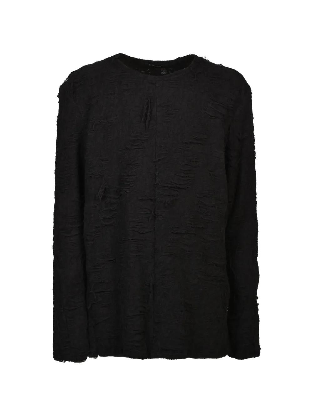 D HYGEN distressed jacquard-woven T-shirt