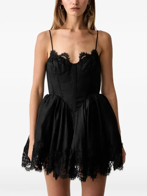 Bardot Ashta lace-trim corset dress