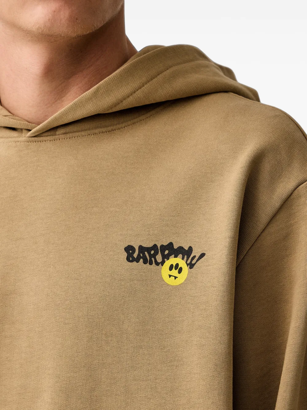 BARROW graphic-print pouch-pocket hoodie Bruin