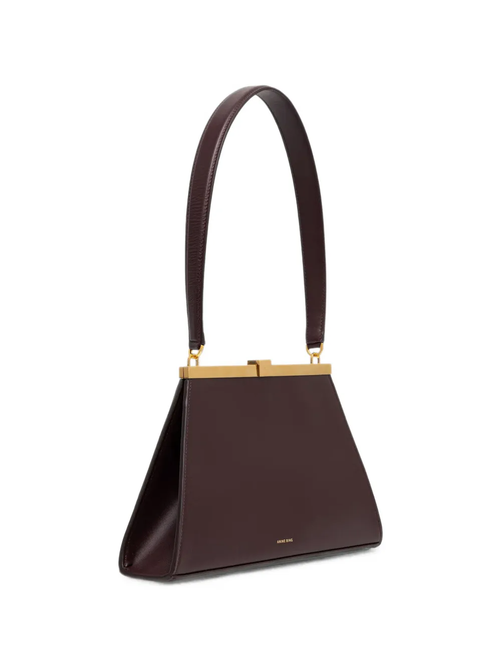 ANINE BING Tas van glad leer Bruin