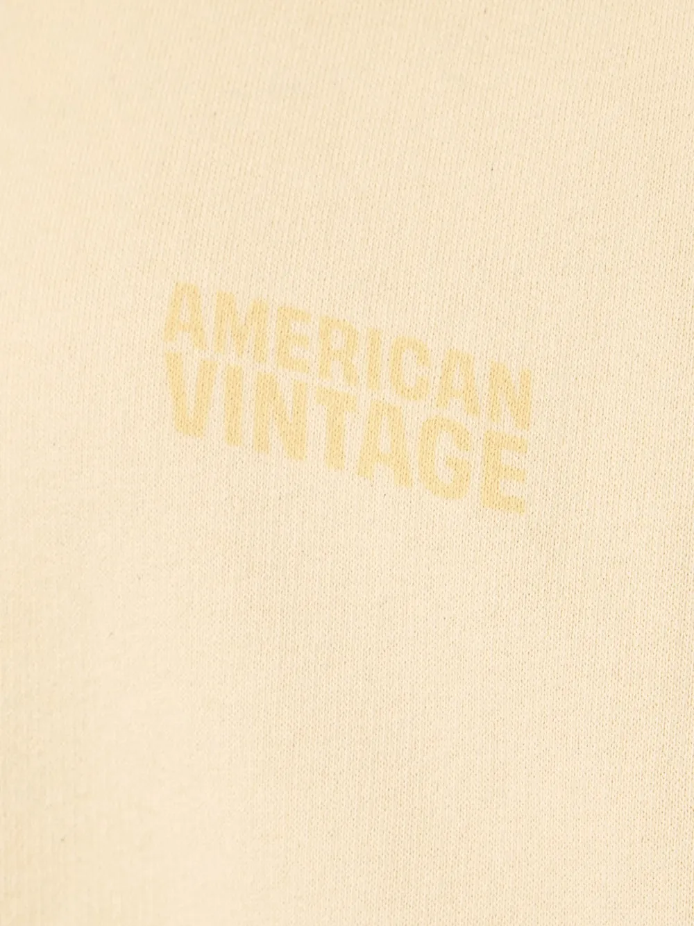 American Vintage Jitbay logo-print high-neck sweatshirt Geel