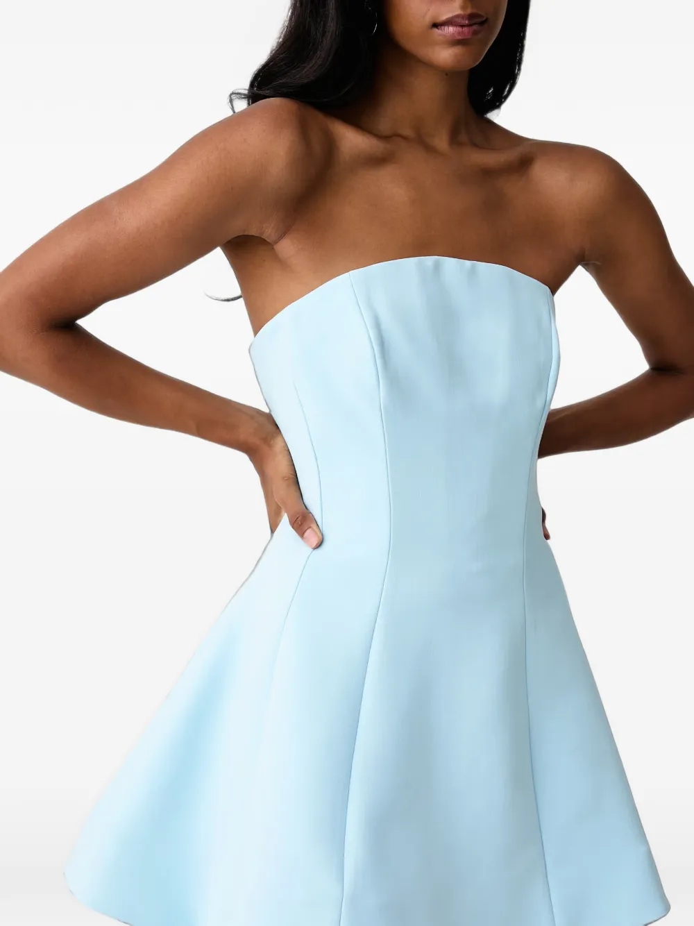 Bardot Nikita strapless mini-jurk met vlakken Blauw