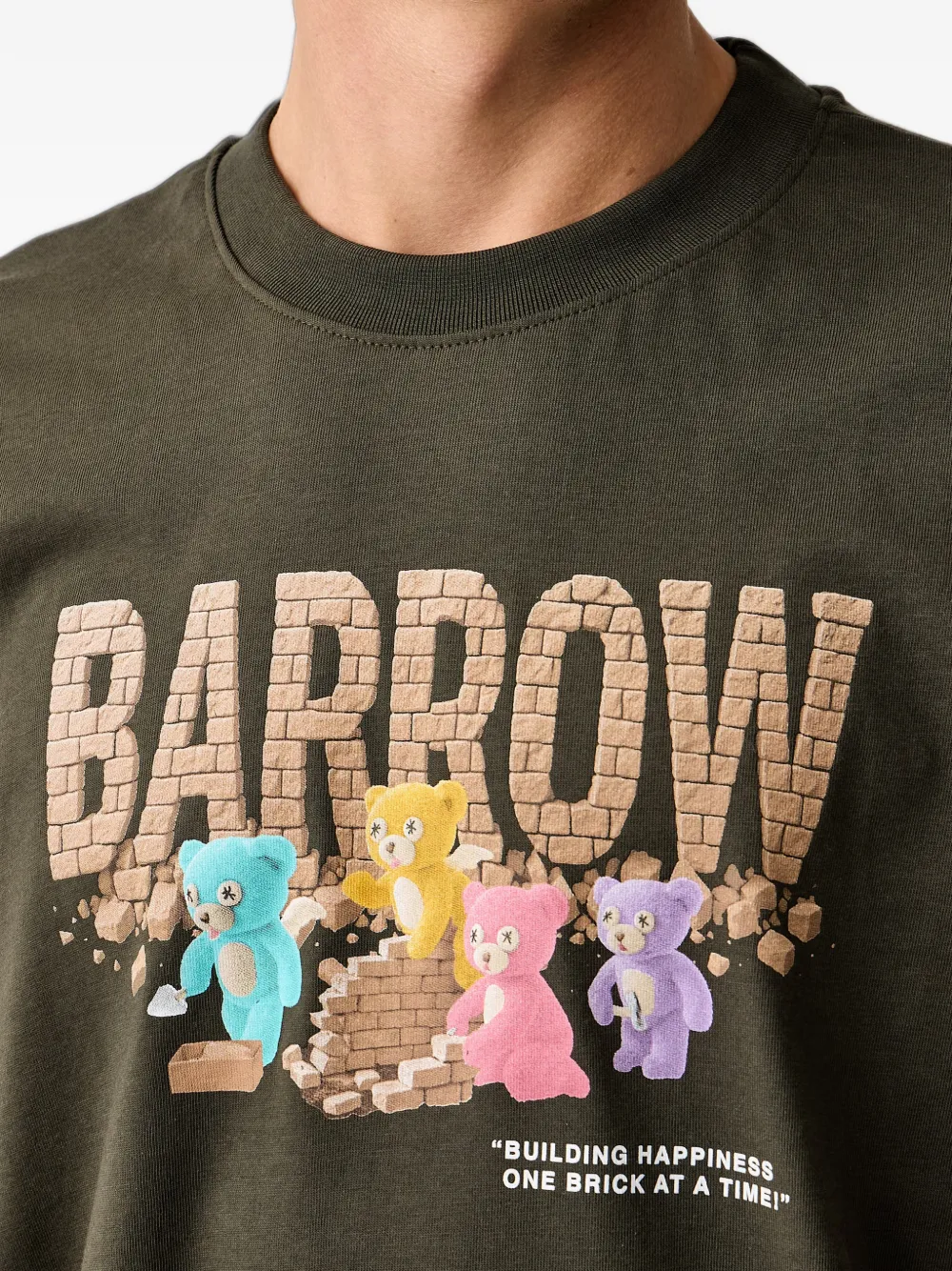 BARROW graphic-print T-shirt Groen