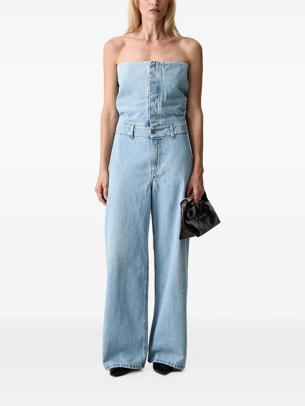 Axel Arigato layered-detail strapless jumpsuit