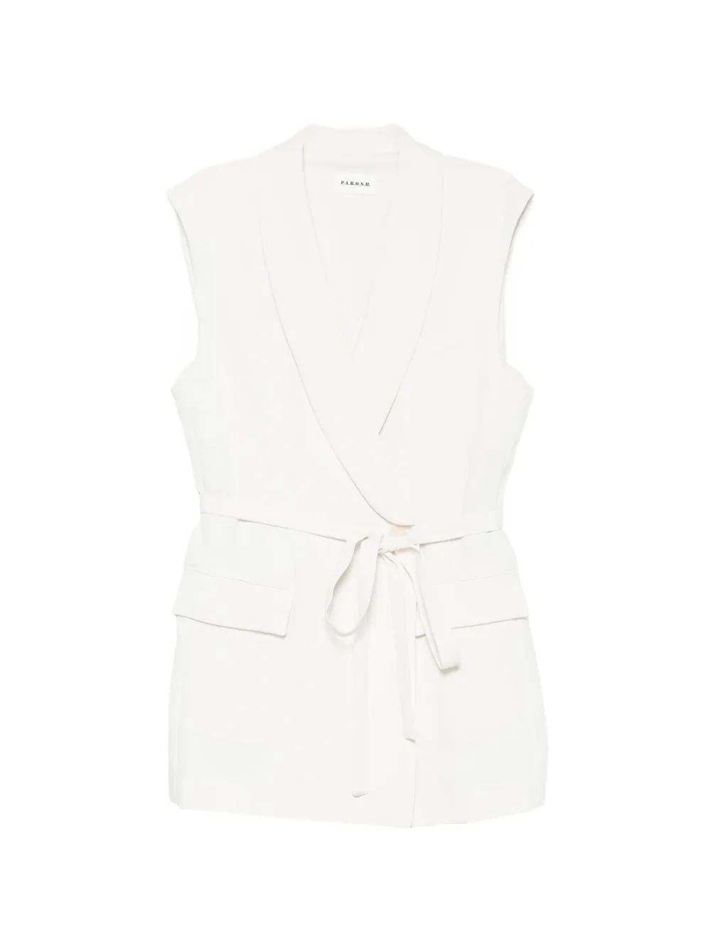 P.A.R.O.S.H. belted sleeveless gilet