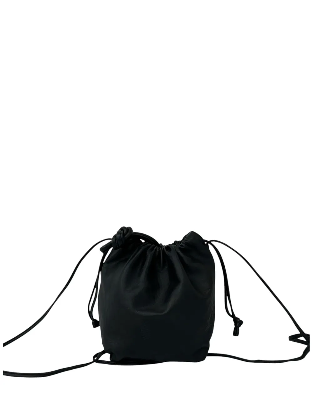 Loewe Pre-Owned 2015-2026 Nappa Anagram Drawstring crossbody bag - Nero