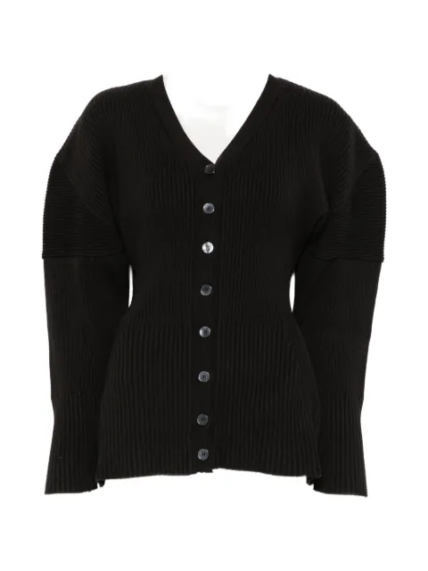 La Piscine ribbed-knit V-neck cardigan