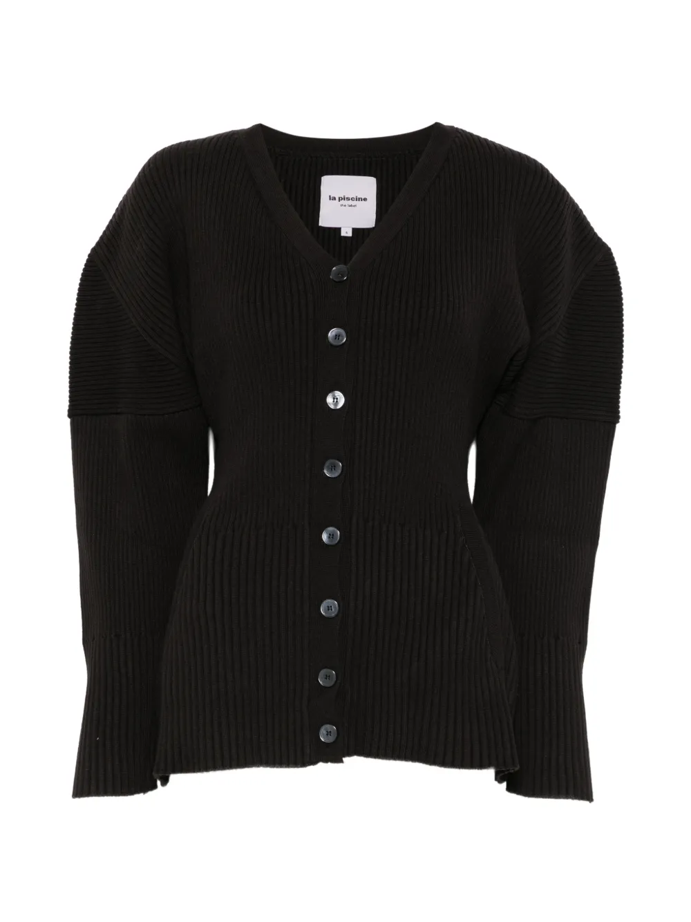 La Piscine ribbed-knit V-neck cardigan