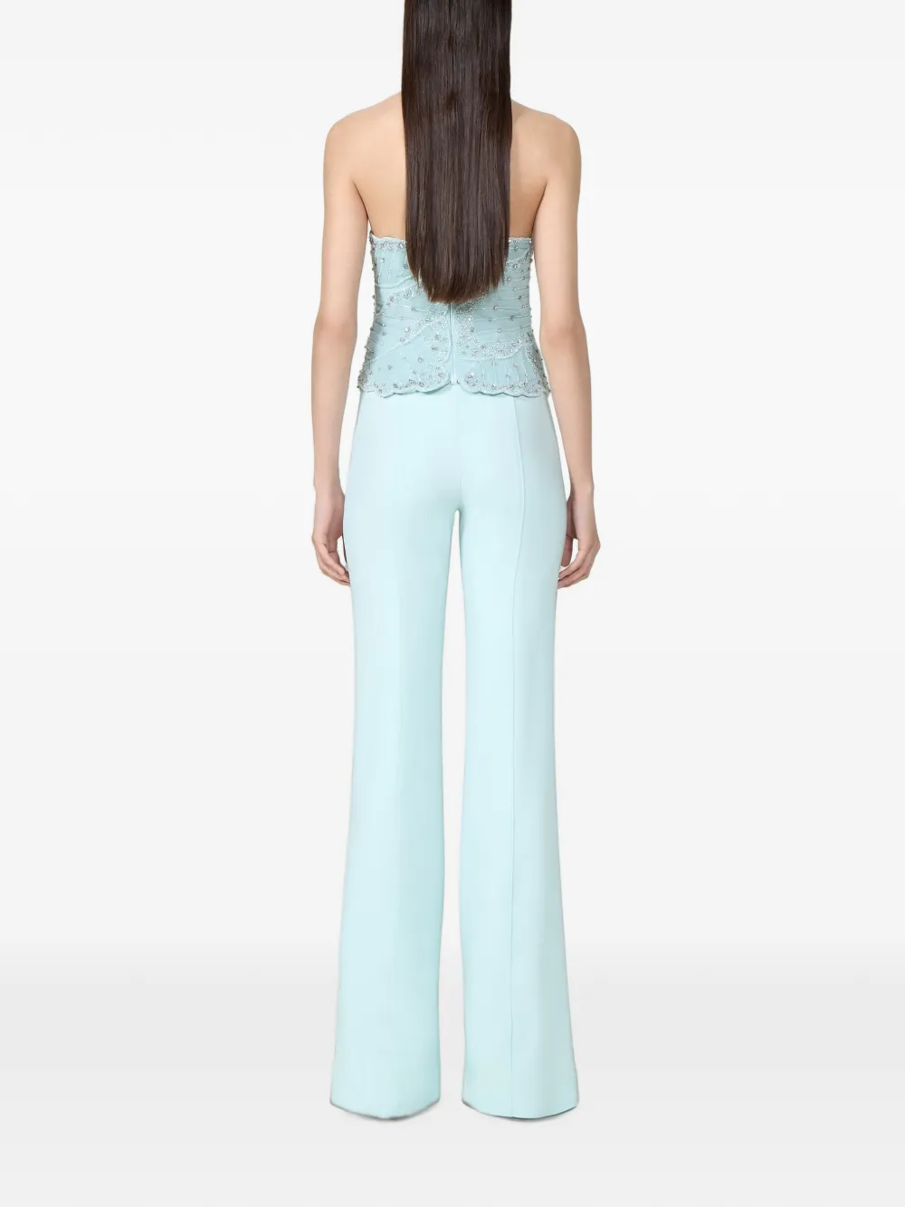 Costarellos Maree crêpe pantalon Blauw