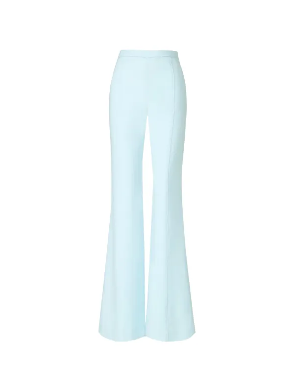 Costarellos Maree Crepe Tailored Trousers in Blue
