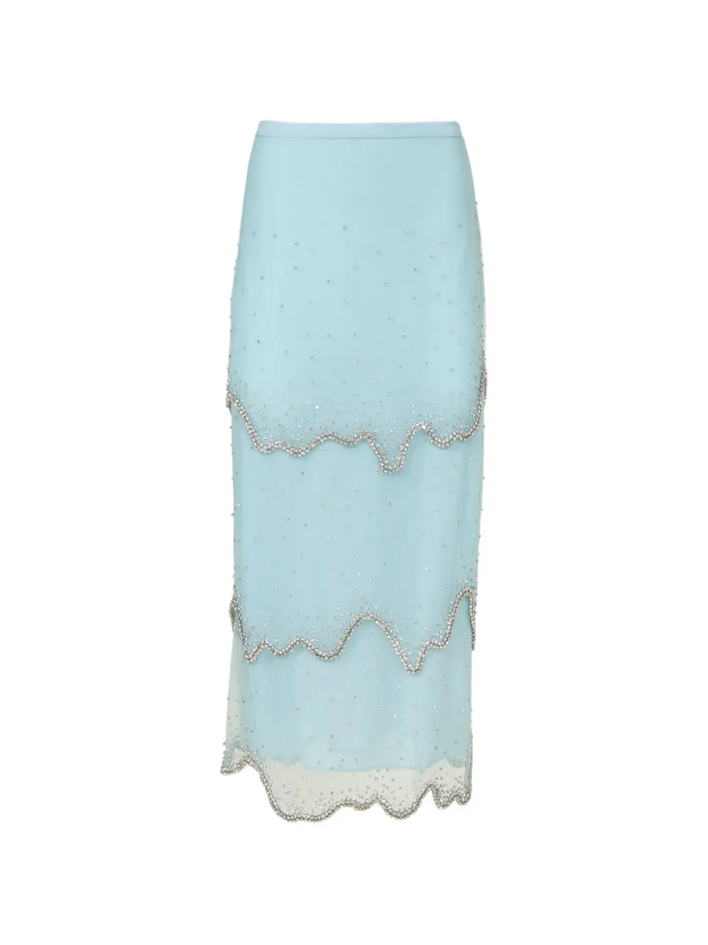 Costarellos Mirella crystal-embellished midi skirt
