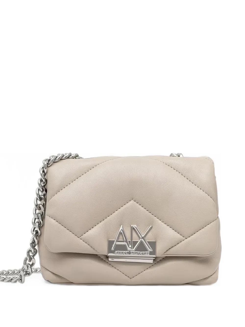 Armani Exchange quilted leather shoulder bag