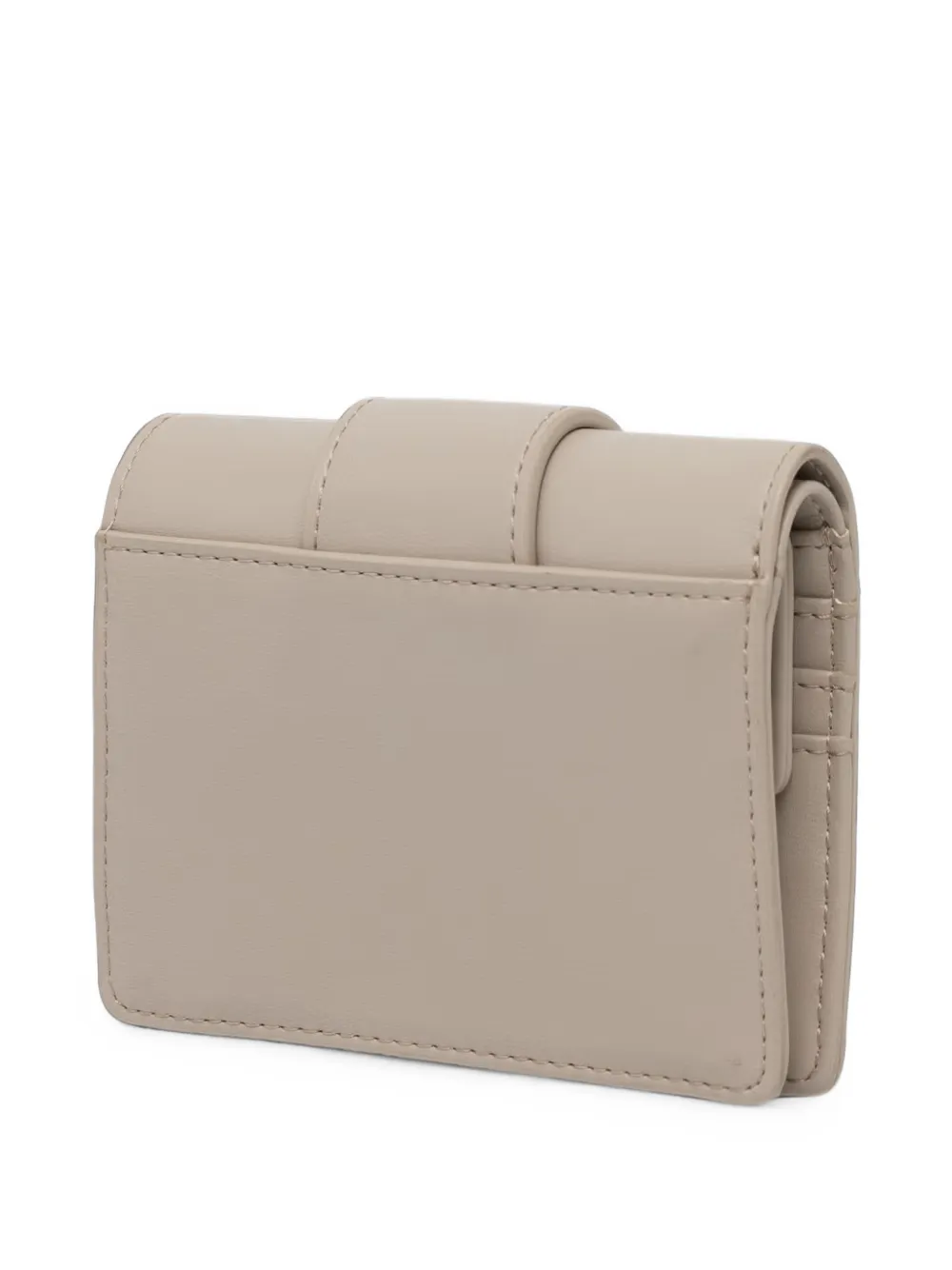 Armani Exchange logo-plaque bi-fold wallet Beige