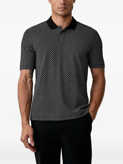 Armani Exchange logo-print short-sleeve polo shirt