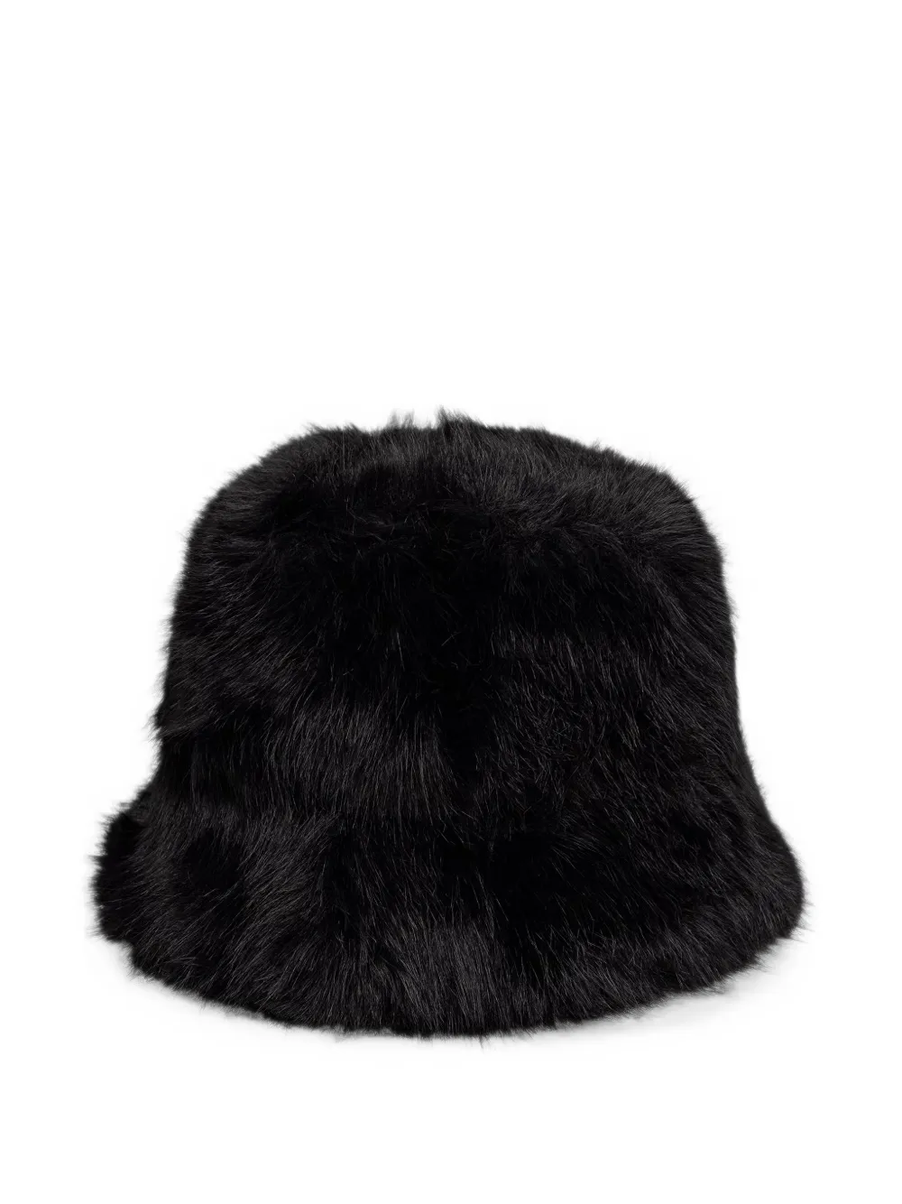 Armani Exchange faux-fur bucket hat