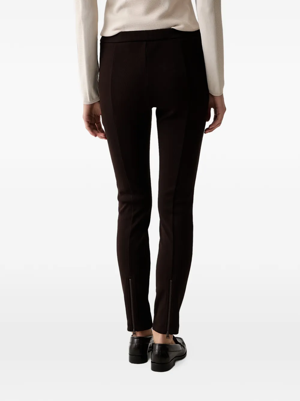 Armani Exchange zip-hem slim-fit trousers Bruin