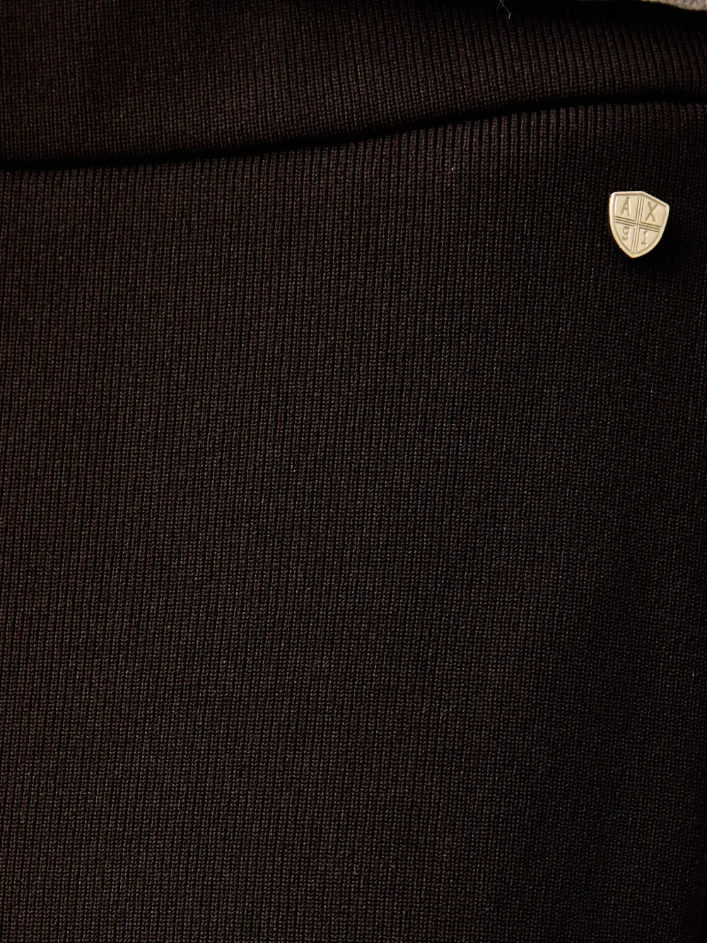 Armani Exchange zip-hem slim-fit trousers Bruin