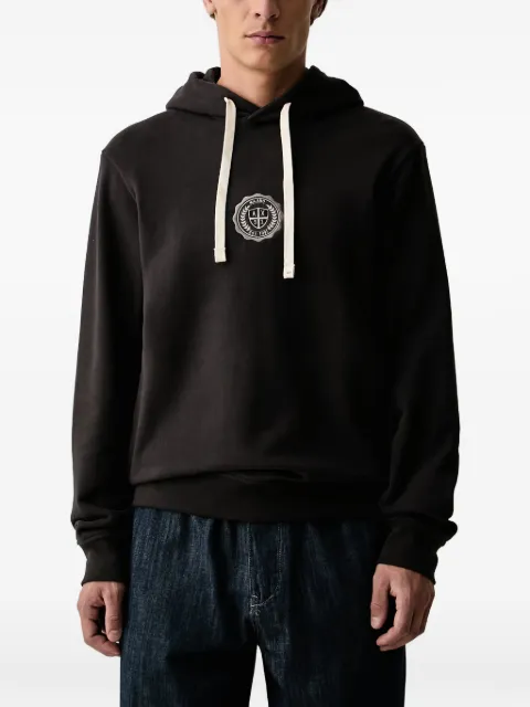 Armani Exchange logo-patch hoodie