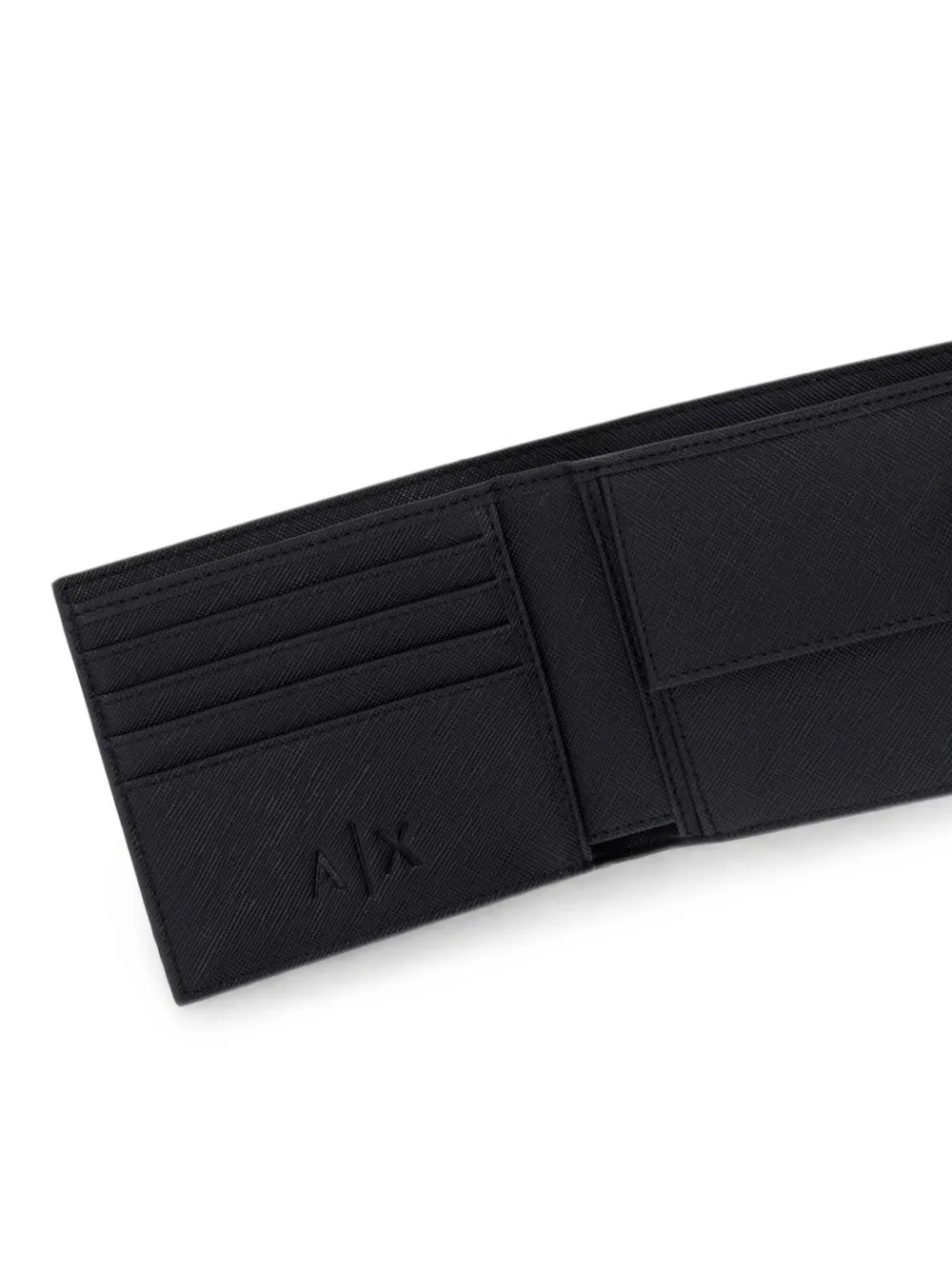 Armani Exchange logo-print bi-fold wallet Zwart