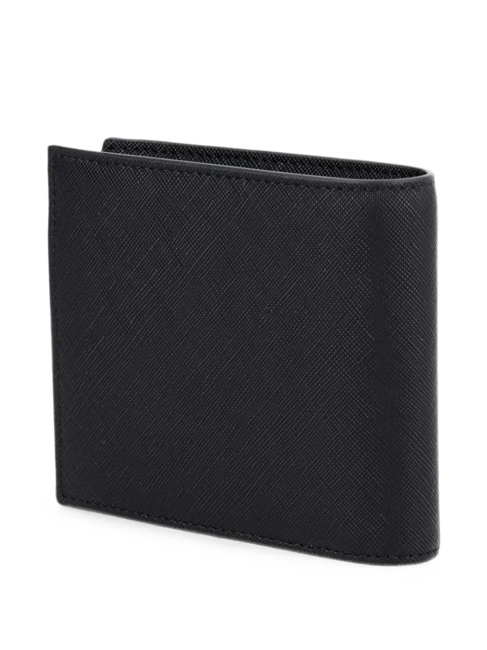 Armani Exchange logo-print bi-fold wallet Zwart