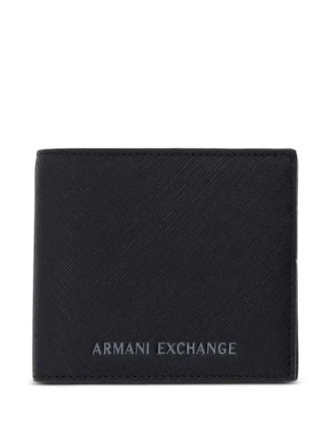 Armani Exchange logo-print bi-fold wallet