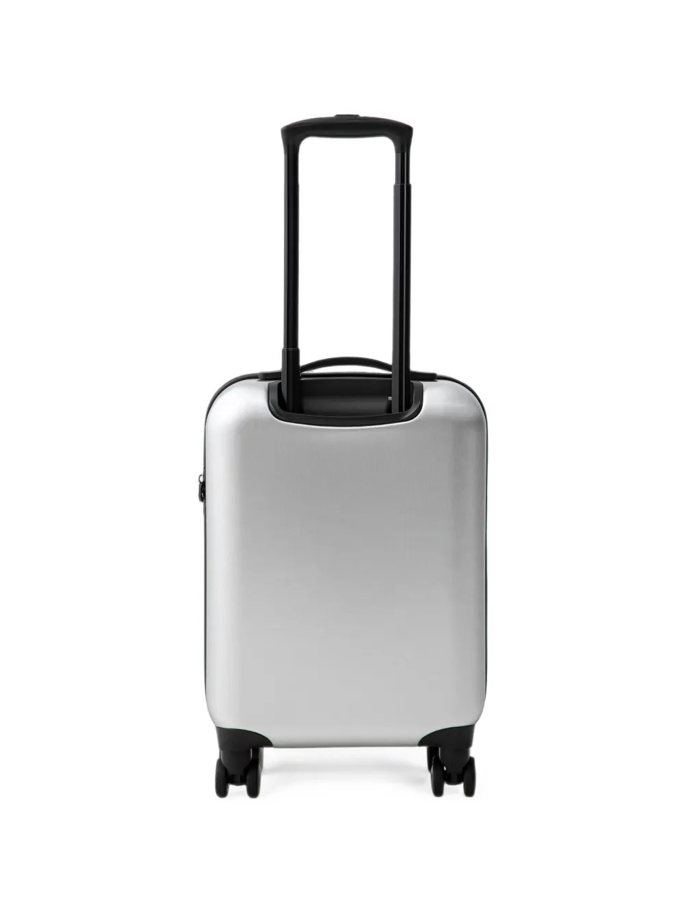 Armani Exchange logo-embossed ridged luggage Zilver