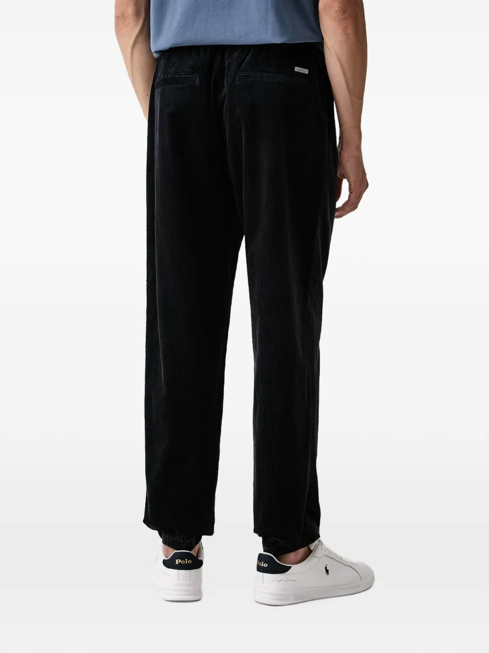 Armani Exchange corduroy trousers Blauw