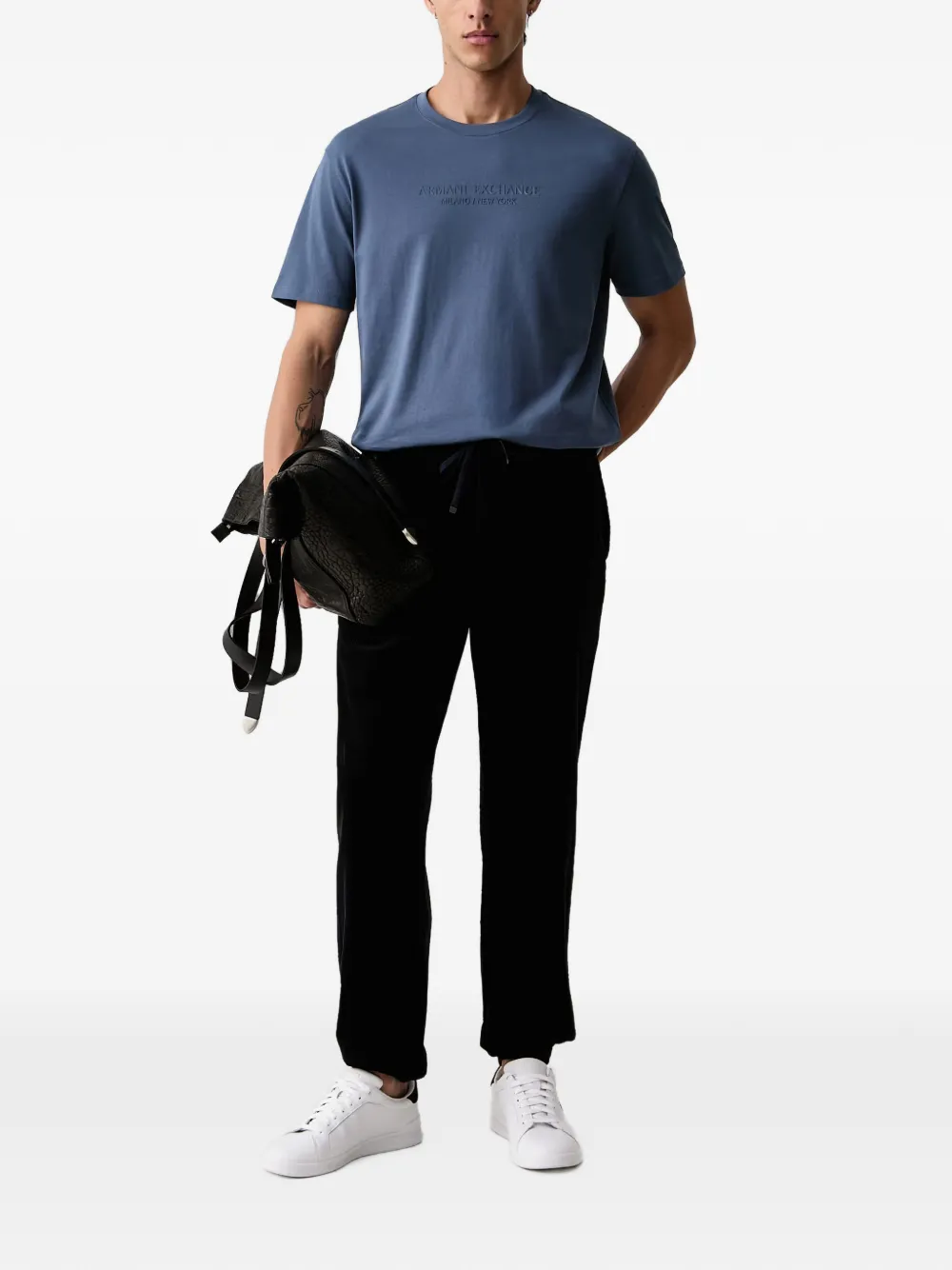 Armani Exchange corduroy trousers Blauw
