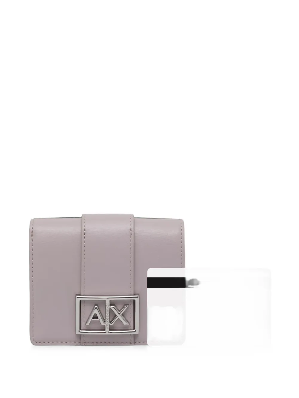 Armani Exchange logo-plaque wallet Paars