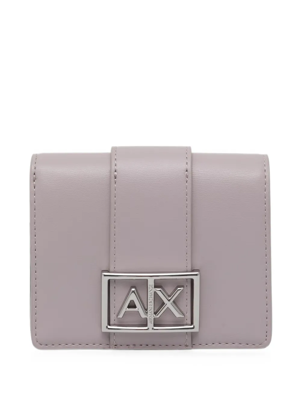 Armani Exchange logo-plaque wallet