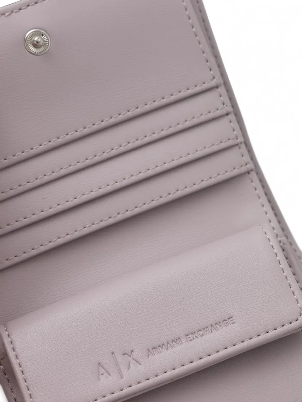Armani Exchange logo-plaque wallet Paars