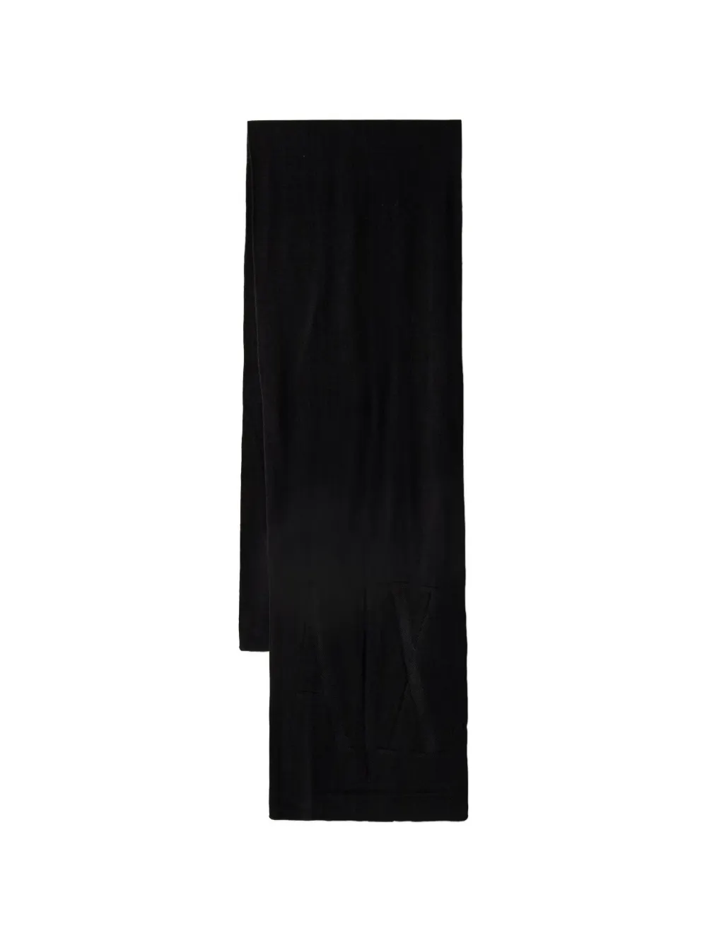 Armani Exchange logo-intarsia scarf