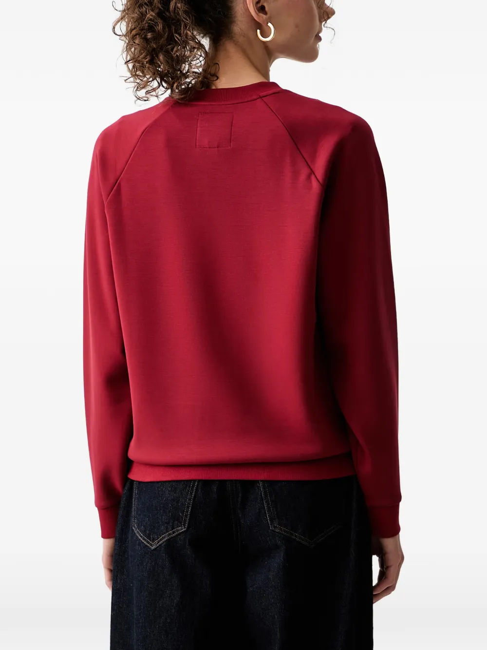 Armani Exchange embellished raglan-sleeve sweatshirt Rood
