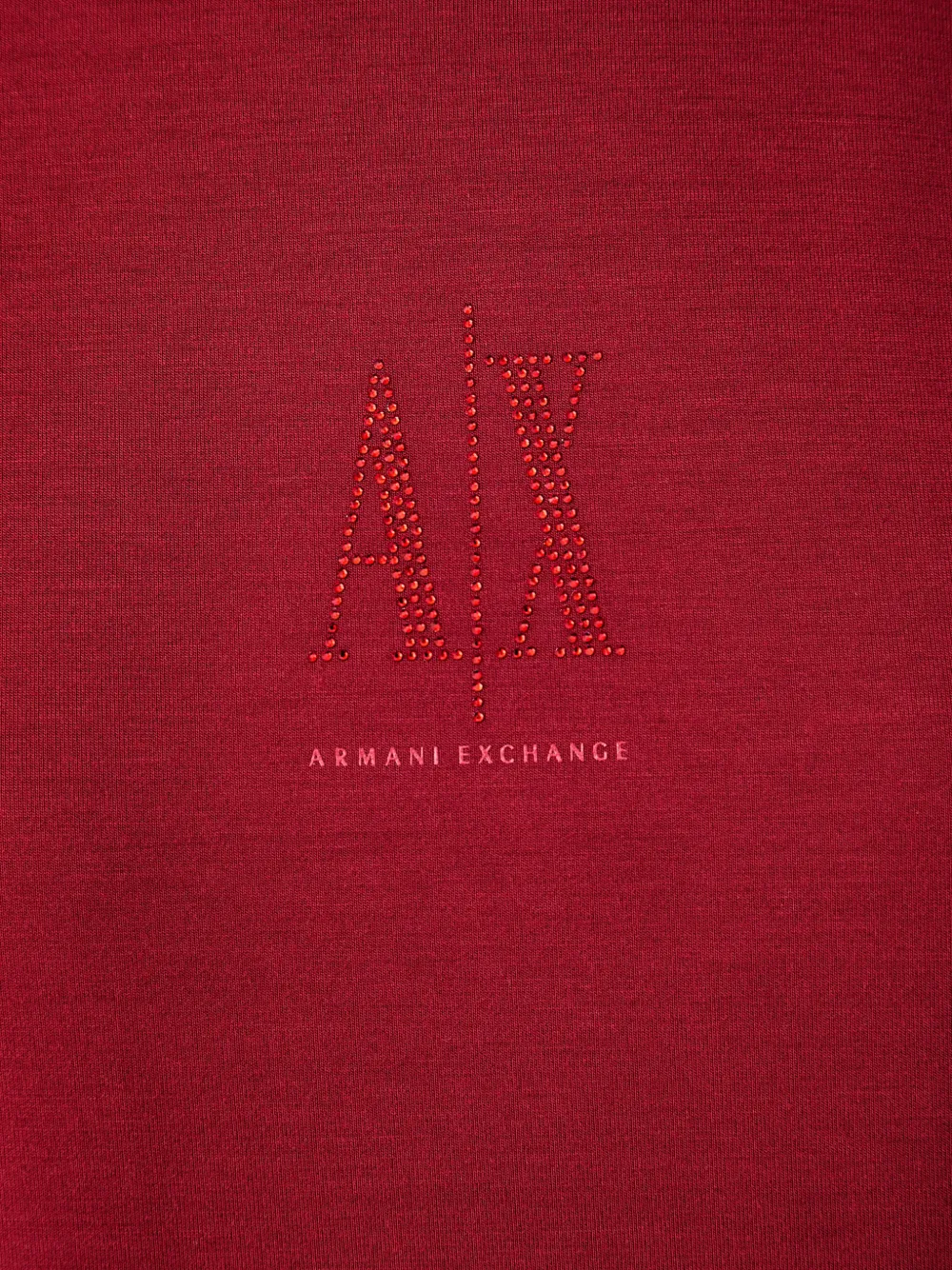 Armani Exchange embellished raglan-sleeve sweatshirt Rood