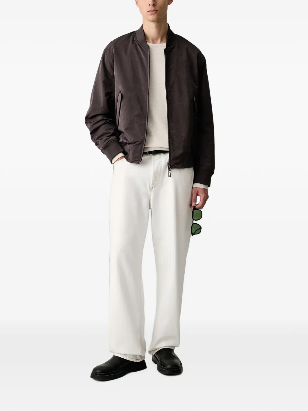 Armani Exchange Omkeerbaar bomberjack Bruin