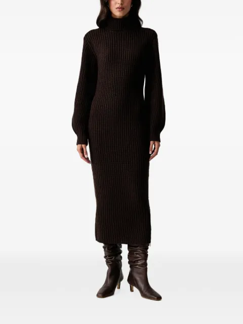 Armani Exchange ribbed-knit roll-neck dress