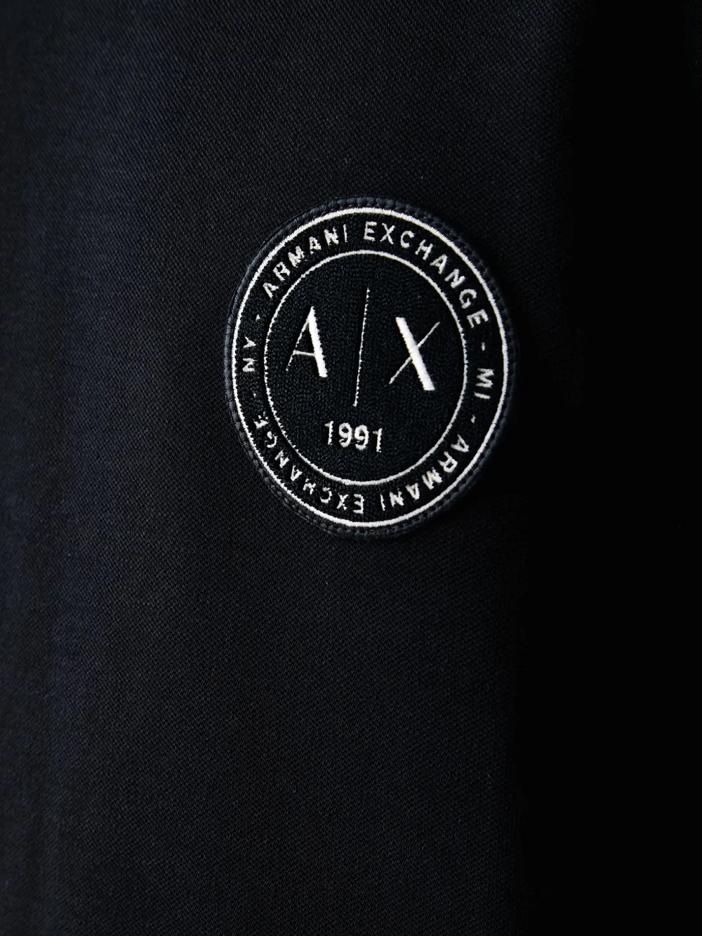 Armani Exchange Trui met logopatch Zwart