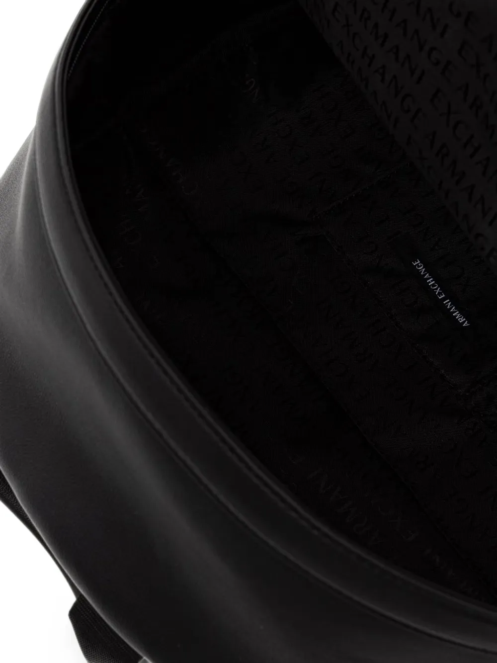 Armani Exchange logo-patch panelled backpack Zwart