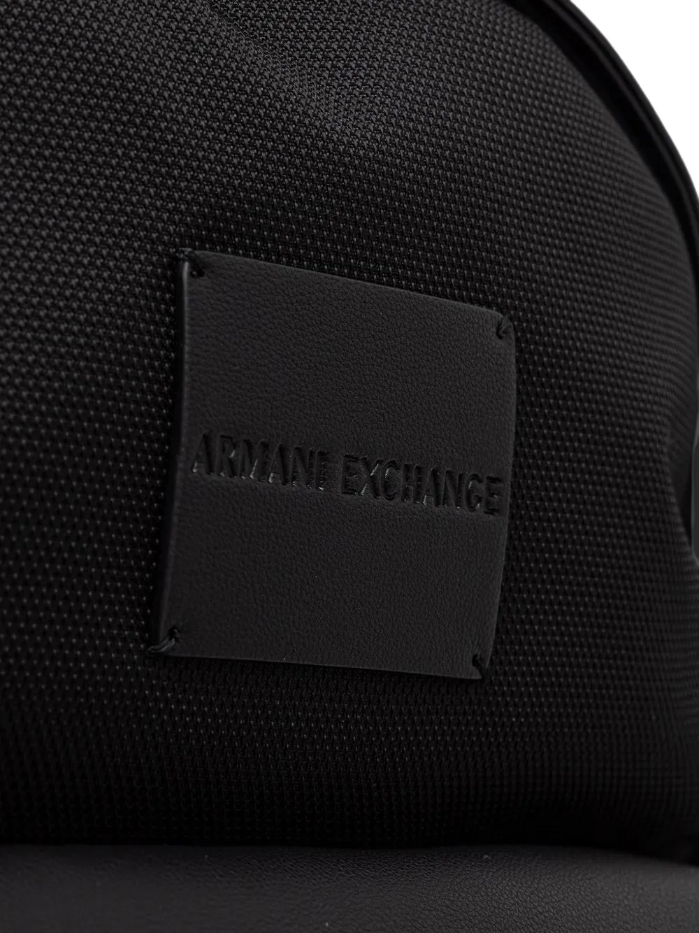 Armani Exchange logo-patch panelled backpack Zwart