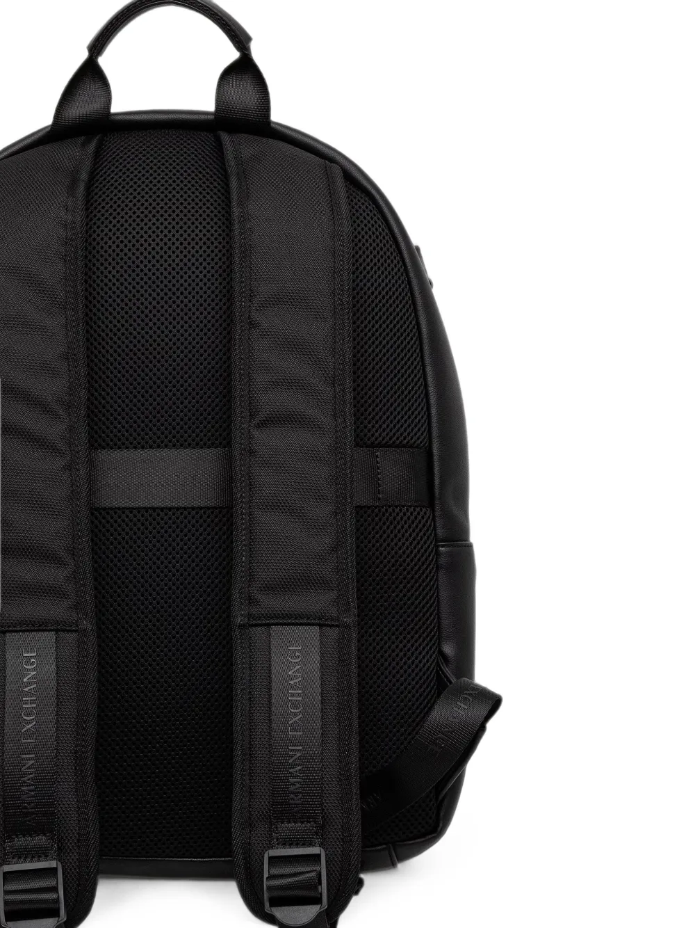 Armani Exchange logo-patch panelled backpack Zwart