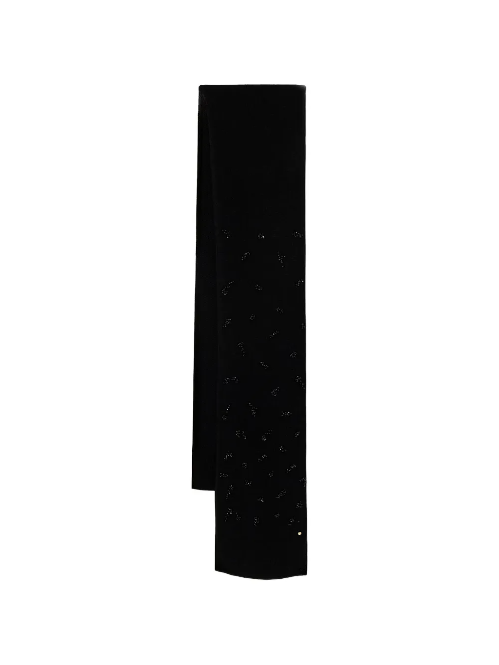Armani Exchange bead-embellished knitted scarf