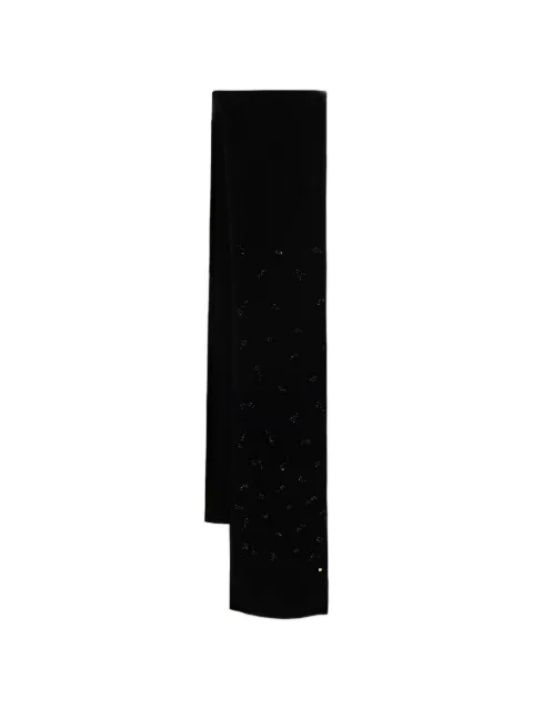 Armani Exchange bead-embellished knitted scarf