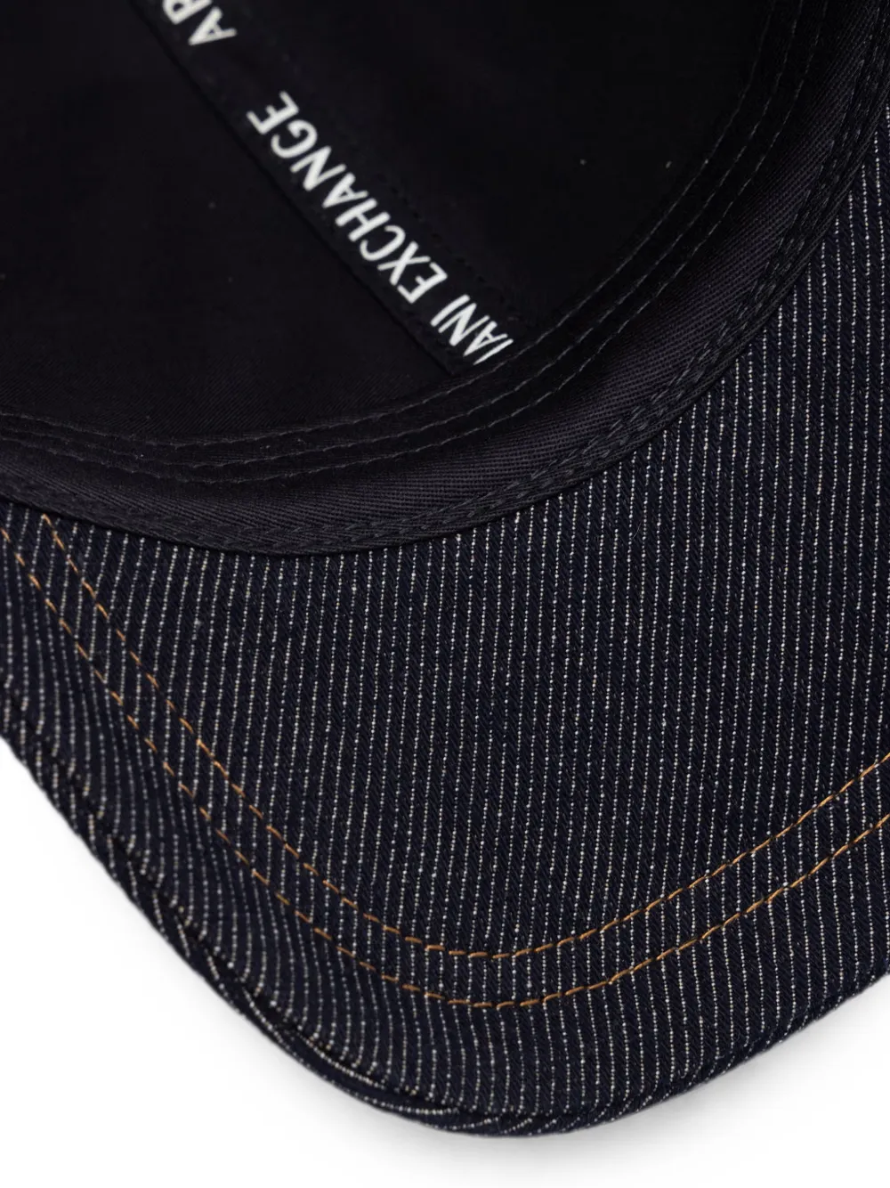 Armani Exchange logo-patch cap Blauw