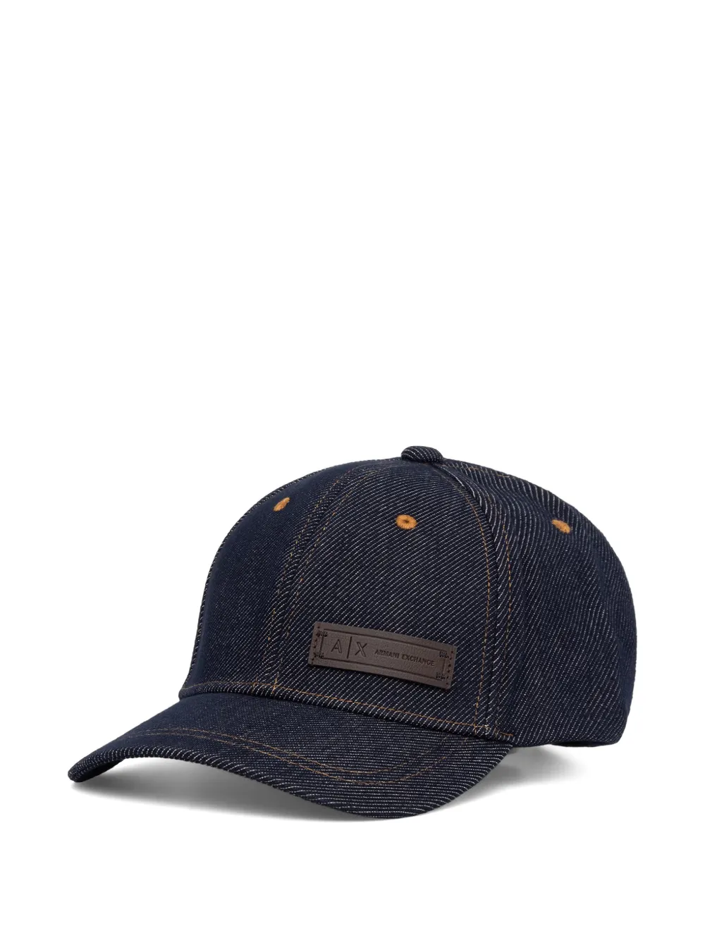 Armani Exchange logo-patch cap