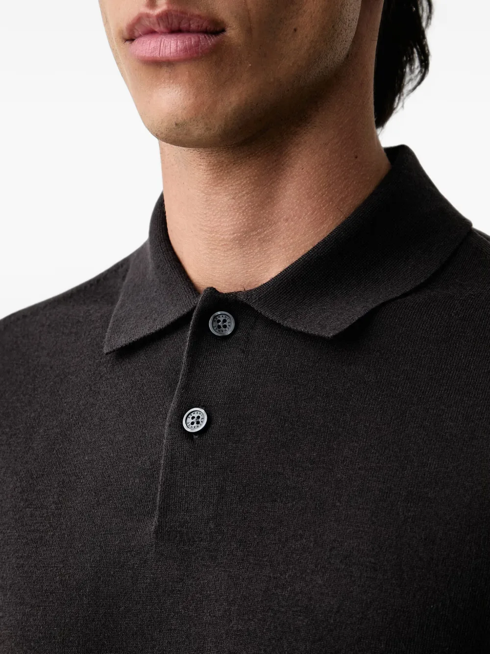 Armani Exchange Polotrui met lange mouwen Zwart