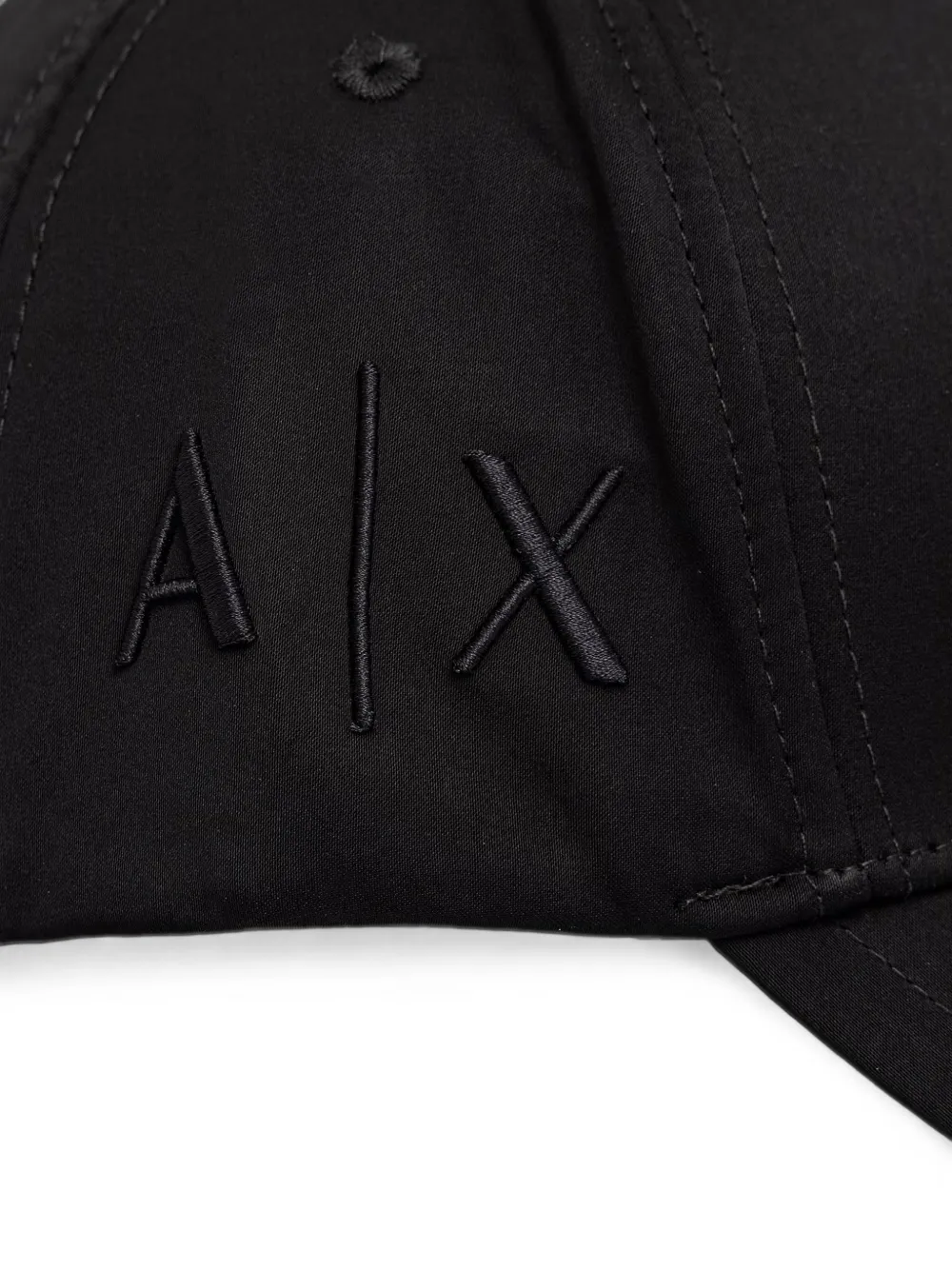 Armani Exchange embroidered-logo baseball cap Zwart